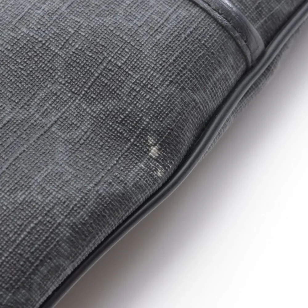 Gucci Shoulder Bag GG Supreme Black Canvas Leather - Picture 5 of 8